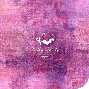 Teplákovina růžovofialová batika