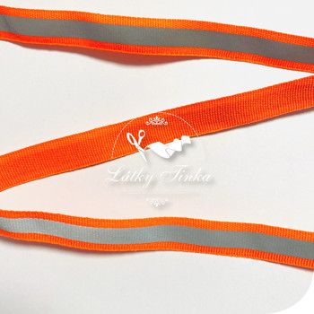 Reflexní neon oranžová páska