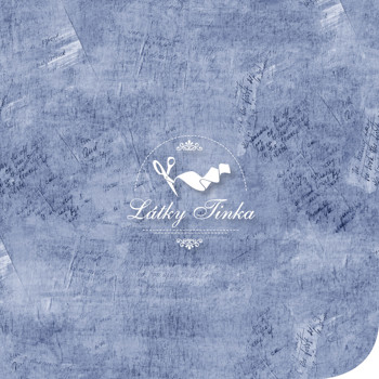 Teplákovina písmo na modré batice