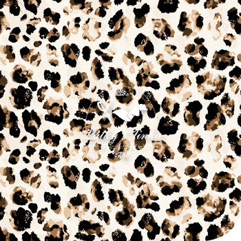 Mušelín leopard na krémové