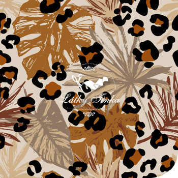 Teplákovina leopardí listy