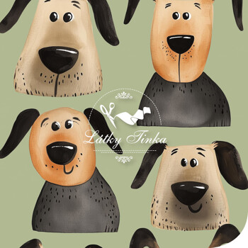 Úplet psi na zelené