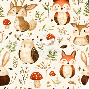 Teplákovina lesní zvířátka