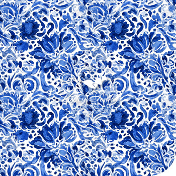 Úplet modré ornamenty